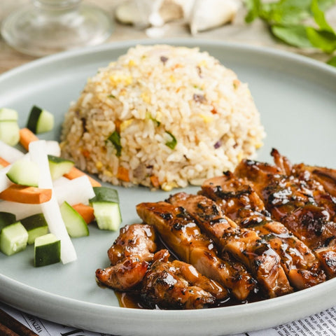 30 Ga Nuong: Glazed Chicken with Rice