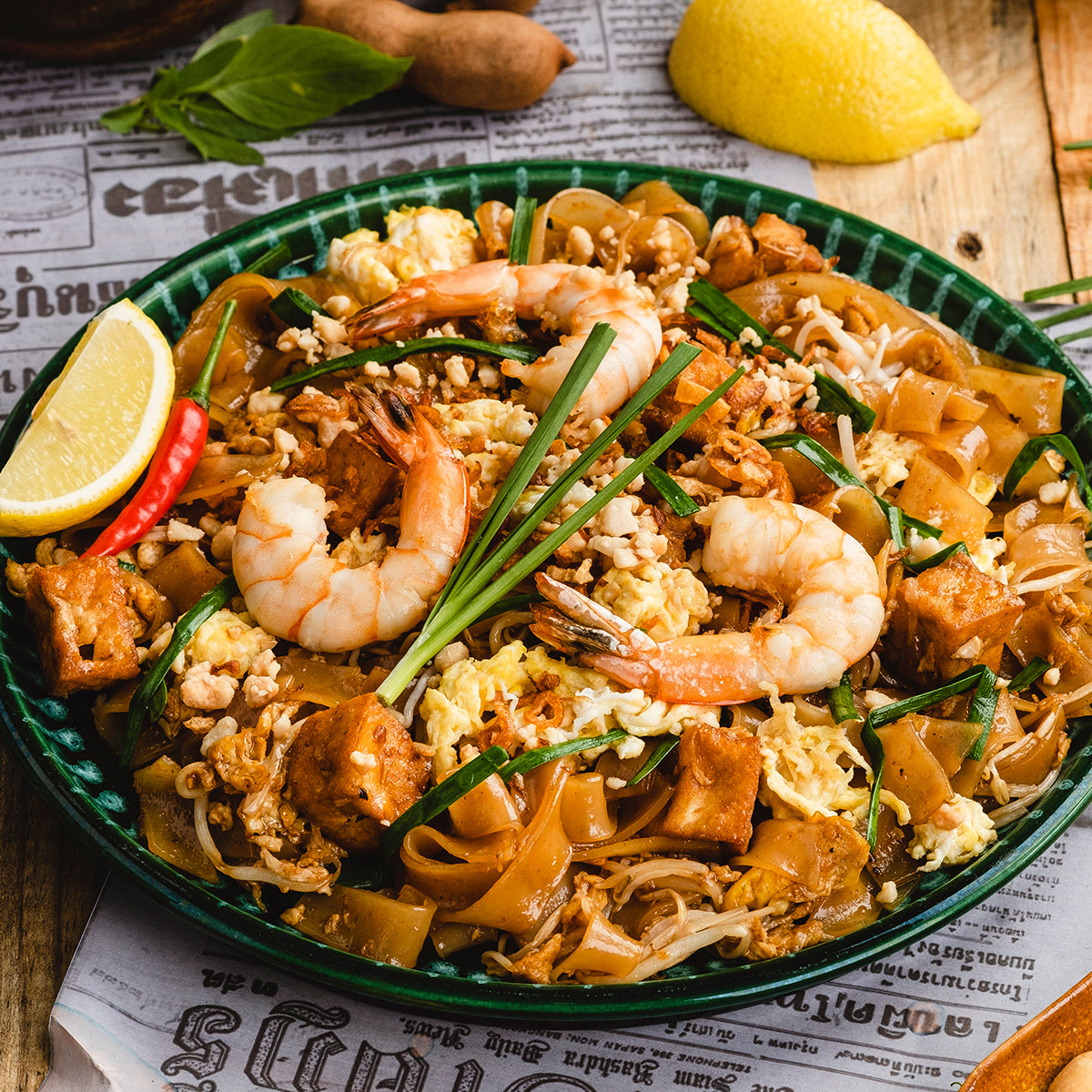 Shrimp Pad Thai StirFried Rice Noodles with Shrimps Pho Hoa Vietnamese Noodle House