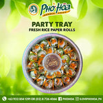 Fresh Rice Paper Rolls  with Peanut Sauce Party Tray